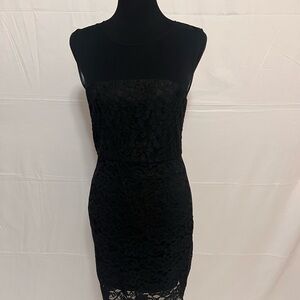 Elegant Black Lace Dress
